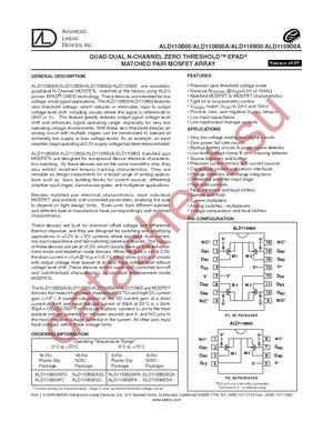 ALD110802SCL datasheet  